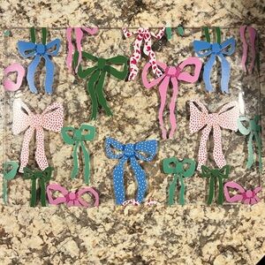 Colorful Bow Patterned Clear Case